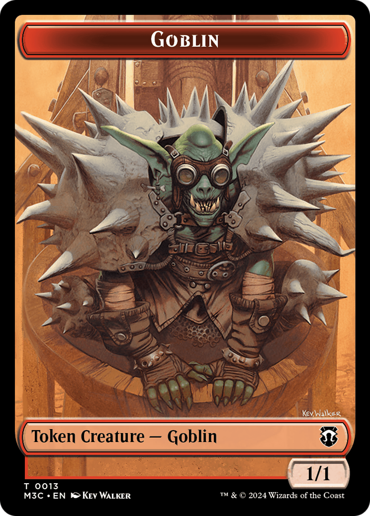 Tarmogoyf // Goblin Double-Sided Token [Modern Horizons 3 Commander Tokens] | The Time Vault CA