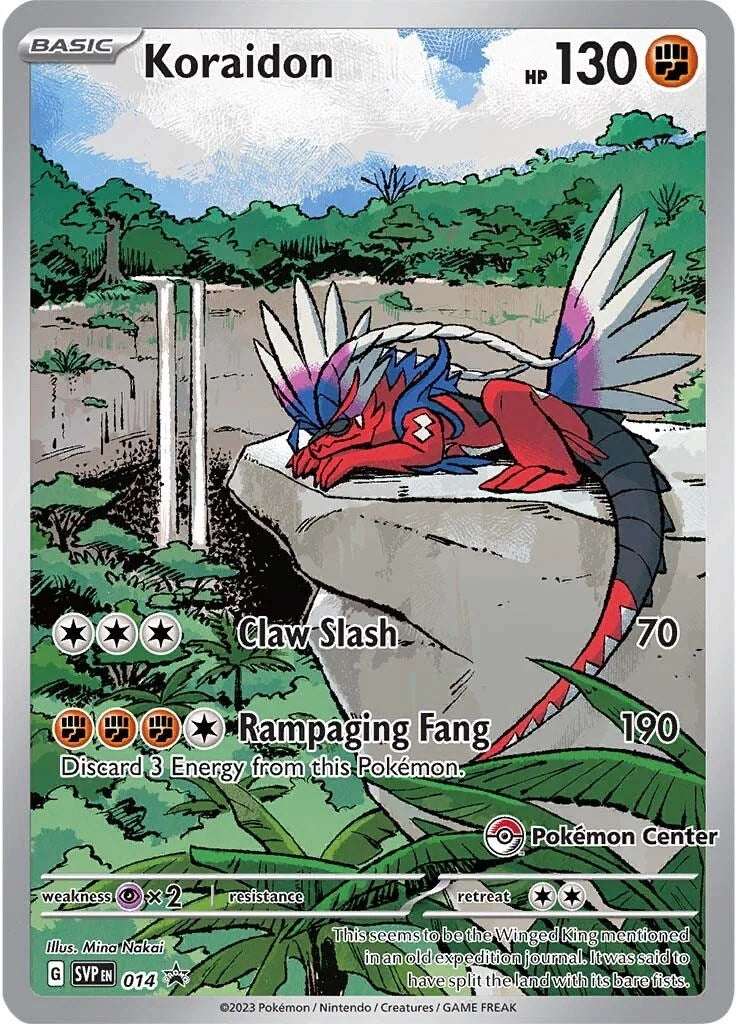 Koraidon (124/198) (Pokemon Center Exclusive) [Scarlet & Violet: Black Star Promos] | The Time Vault CA