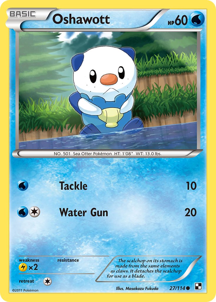 Oshawott (27/114) [Alternate Art Promos] | The Time Vault CA