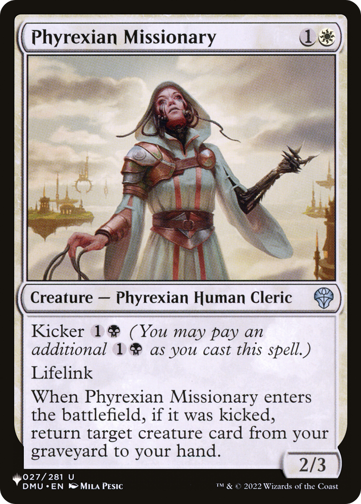 Phyrexian Missionary [The List] | The Time Vault CA