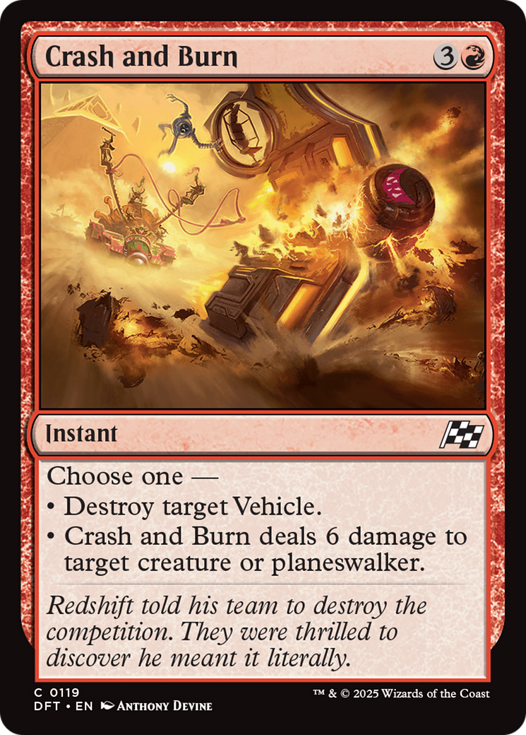 Crash and Burn [Aetherdrift] | The Time Vault CA