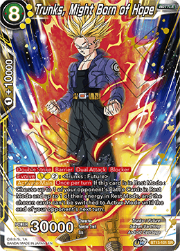 Trunks, Might Born of Hope (BT13-101) [Supreme Rivalry] | The Time Vault CA