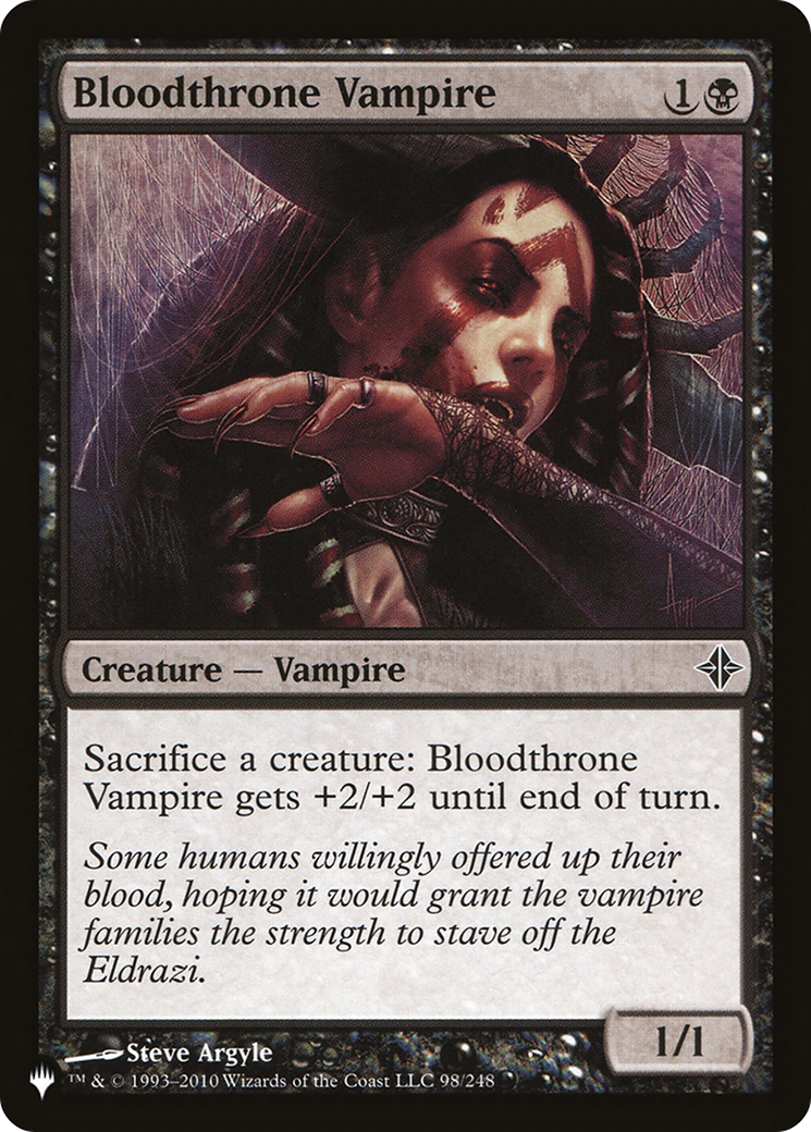 Bloodthrone Vampire [The List] | The Time Vault CA
