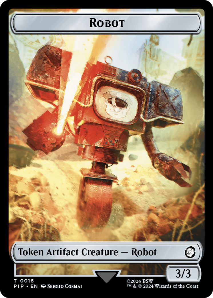 Junk // Robot Double-Sided Token [Fallout Tokens] | The Time Vault CA