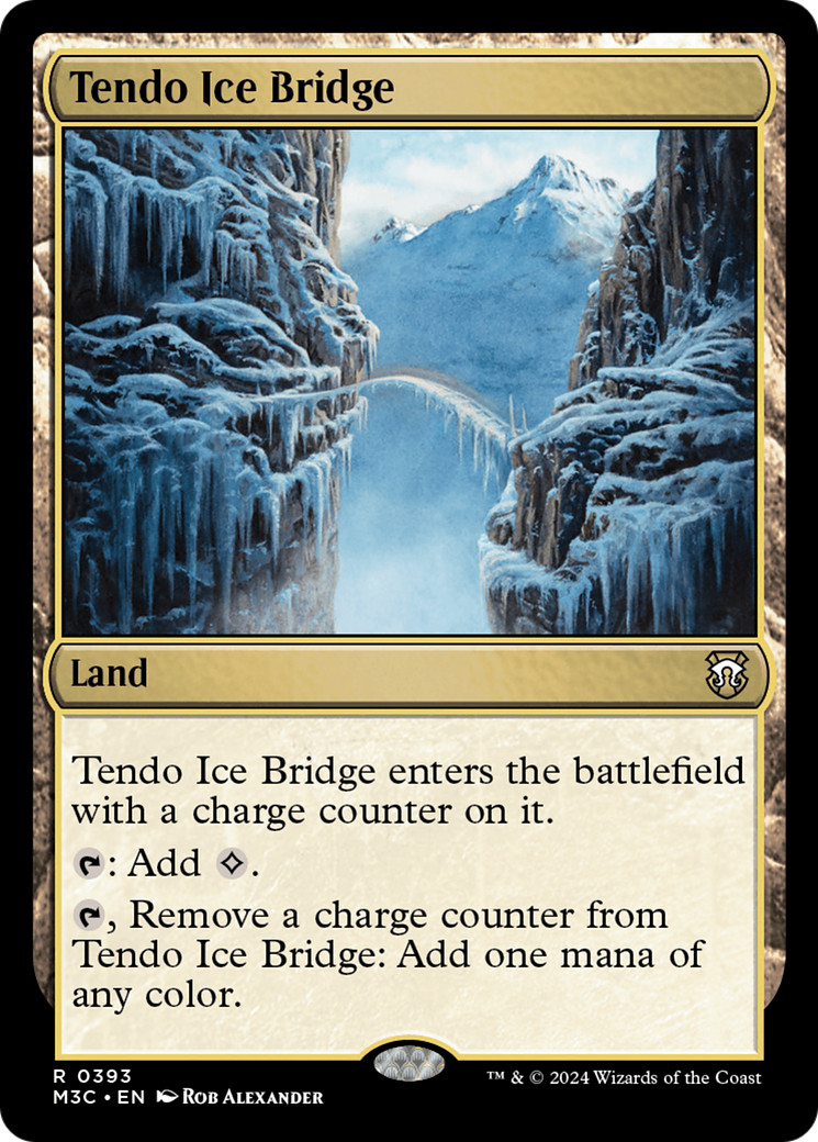 Tendo Ice Bridge (Ripple Foil) [Modern Horizons 3 Commander] | The Time Vault CA