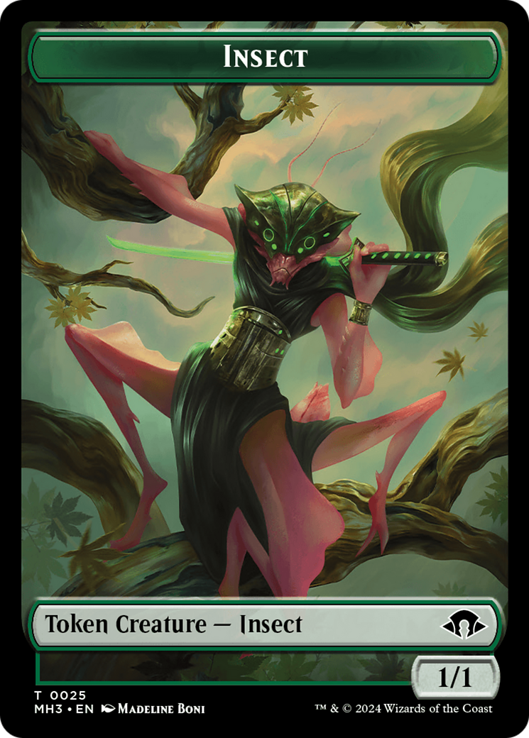 Insect Token (0025) [Modern Horizons 3 Tokens] | The Time Vault CA