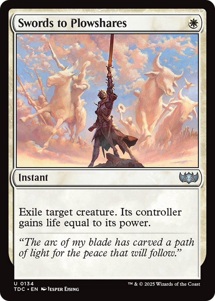 Swords to Plowshares [Tarkir: Dragonstorm Commander] | The Time Vault CA