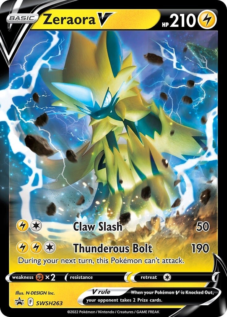 Zeraora V (SWSH263) [Sword & Shield: Black Star Promos] | The Time Vault CA