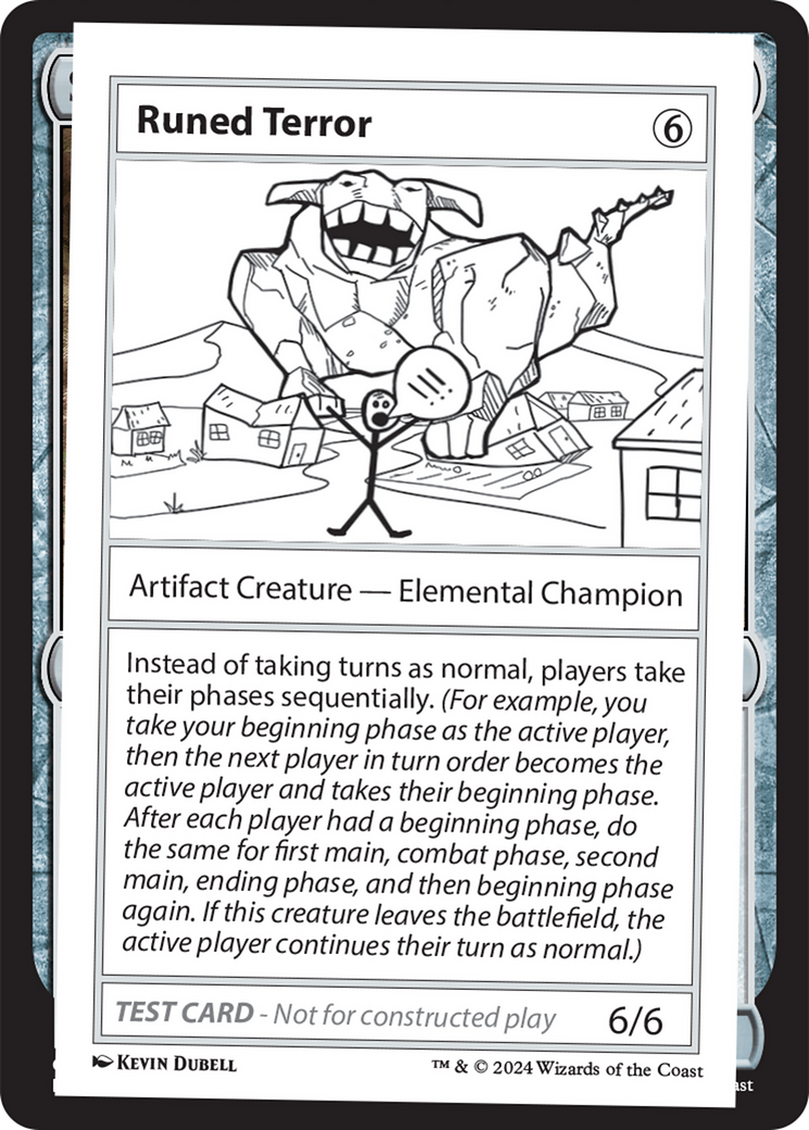 Runed Terror [Mystery Booster 2 Playtest Cards] | The Time Vault CA