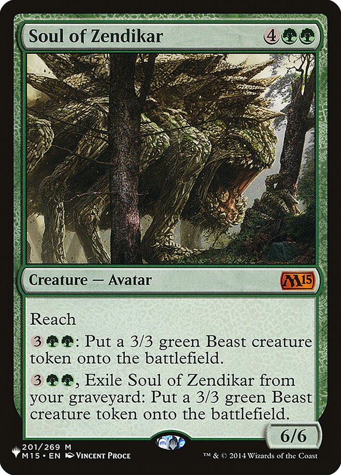 Soul of Zendikar [The List] | The Time Vault CA