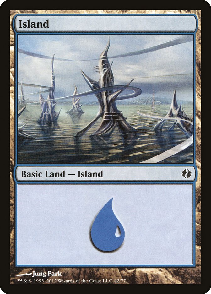 Island (42) [Duel Decks: Venser vs. Koth] | The Time Vault CA