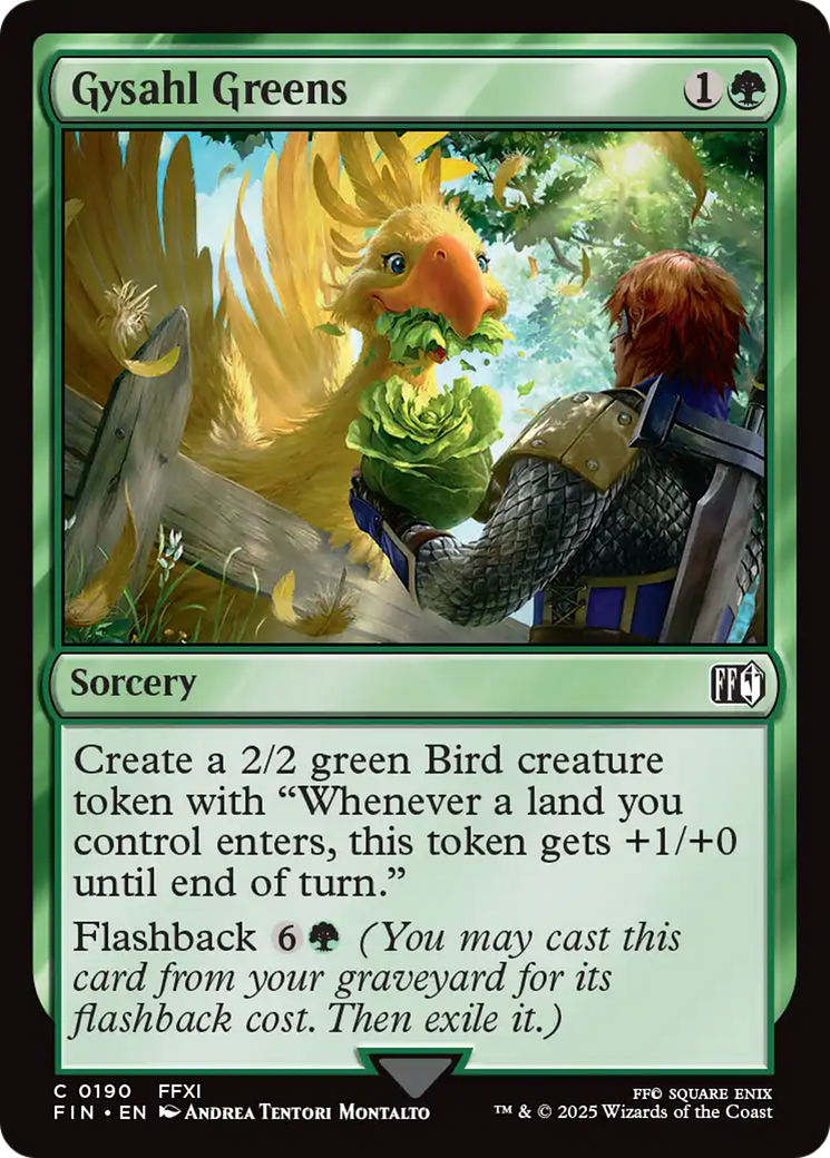Gysahl Greens [FINAL FANTASY] | The Time Vault CA