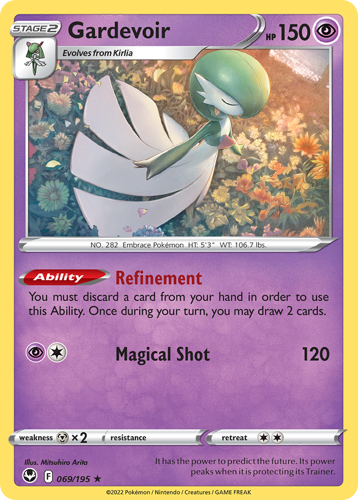 Gardevoir (069/195) (Theme Deck Exclusive) [Sword & Shield: Silver Tempest] | The Time Vault CA