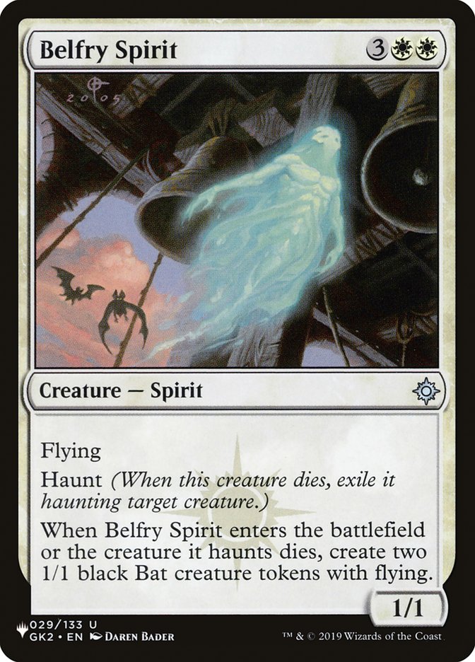 Belfry Spirit [The List] | The Time Vault CA