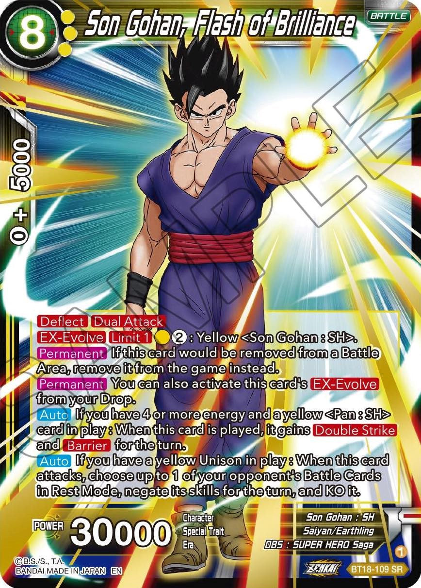 Son Gohan, Flash of Brilliance (BT18-109) [Promotion Cards] | The Time Vault CA