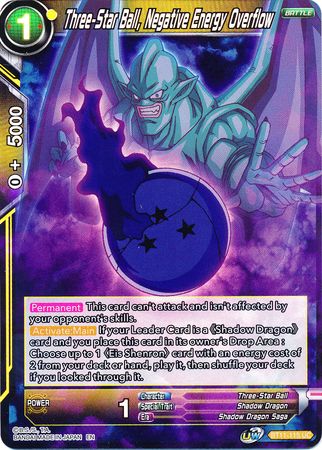 Three-Star Ball, Negative Energy Overflow (BT11-115) [Vermilion Bloodline 2nd Edition] | The Time Vault CA