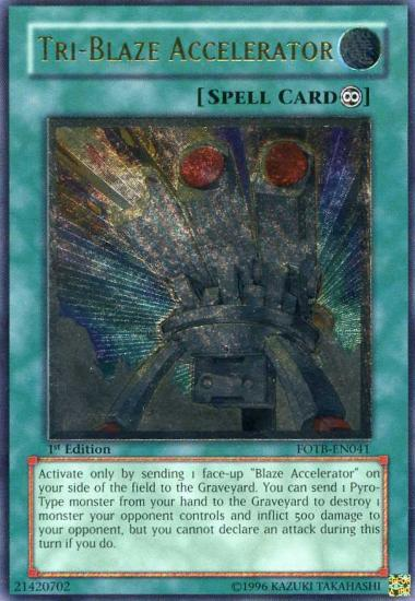Tri-Blaze Accelerator [FOTB-EN041] Ultimate Rare | The Time Vault CA