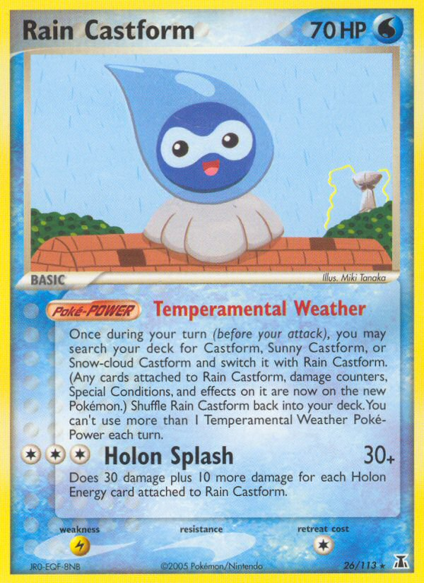 Rain Castform (26/113) [EX: Delta Species] | The Time Vault CA
