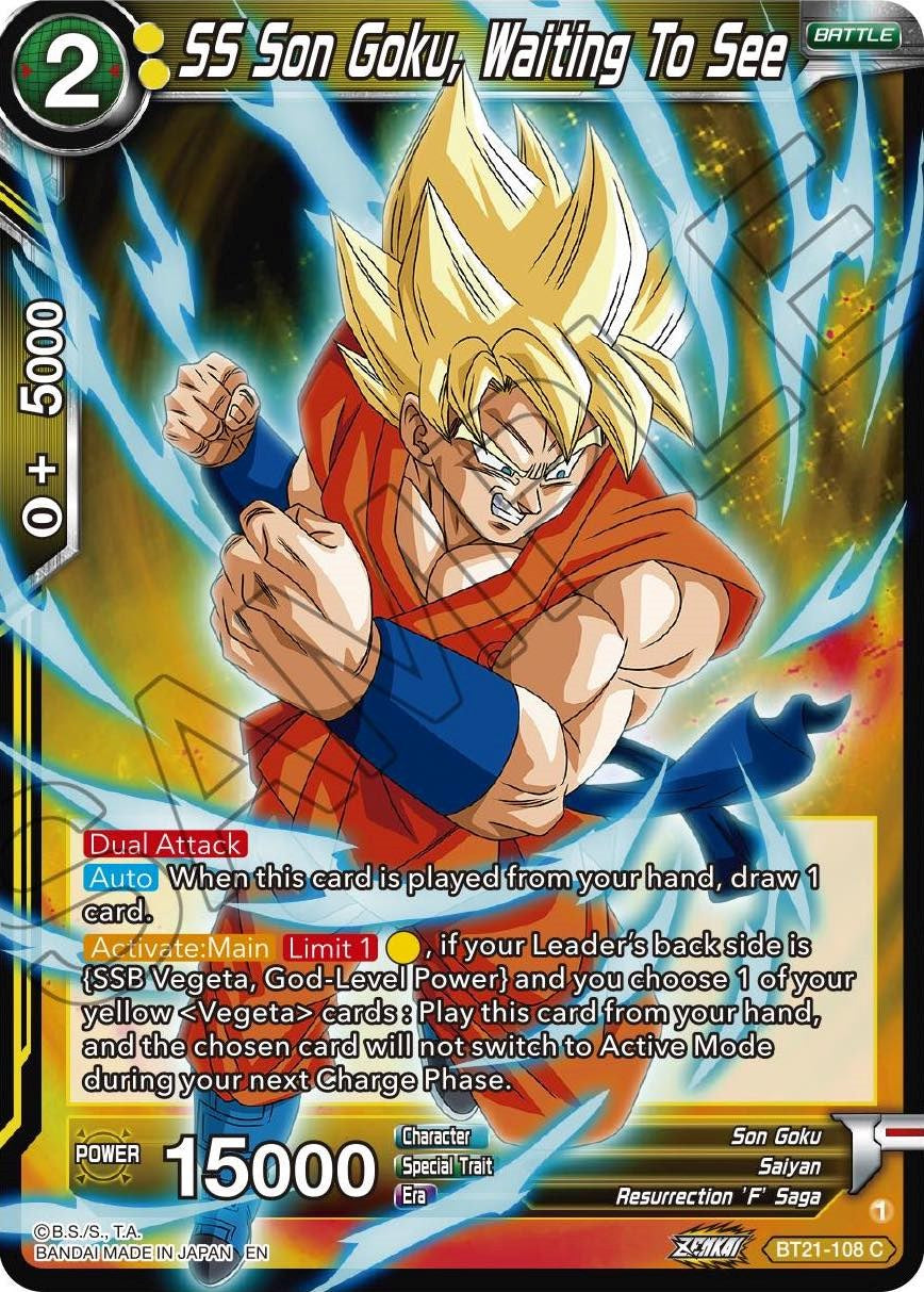 SS Son Goku, Waiting To See (BT21-108) [Wild Resurgence] | The Time Vault CA