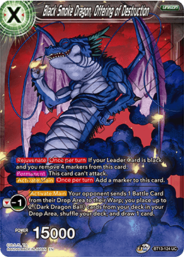 Black Smoke Dragon, Offering of Destruction (Uncommon) (BT13-124) [Supreme Rivalry] | The Time Vault CA