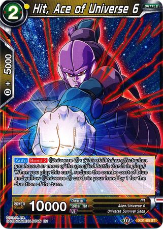 Hit, Ace of Universe 6 (XD1-05) [Assault of the Saiyans] | The Time Vault CA