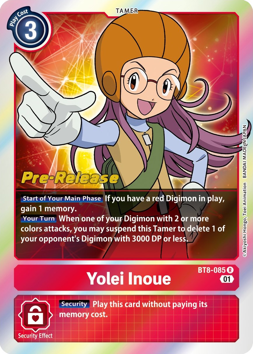 Yolei Inoue [BT8-085] [New Awakening Pre-Release Cards] | The Time Vault CA