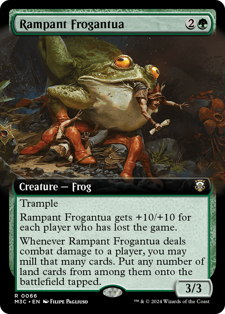 Rampant Frogantua (Extended Art) [Modern Horizons 3 Commander] | The Time Vault CA