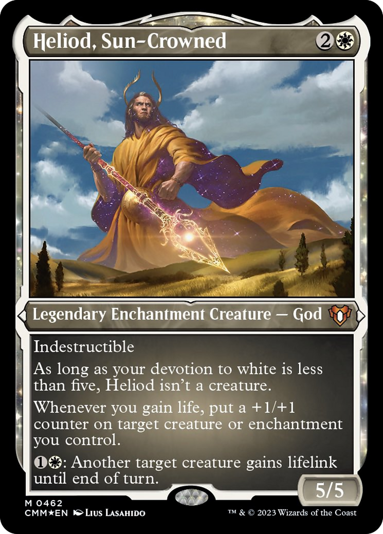 Heliod, Sun-Crowned (Foil Etched) [Commander Masters] | The Time Vault CA