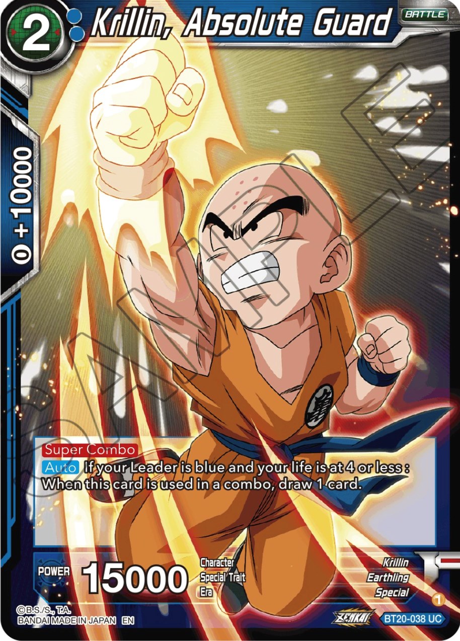 Krillin, Absolute Guard (BT20-038) [Power Absorbed] | The Time Vault CA