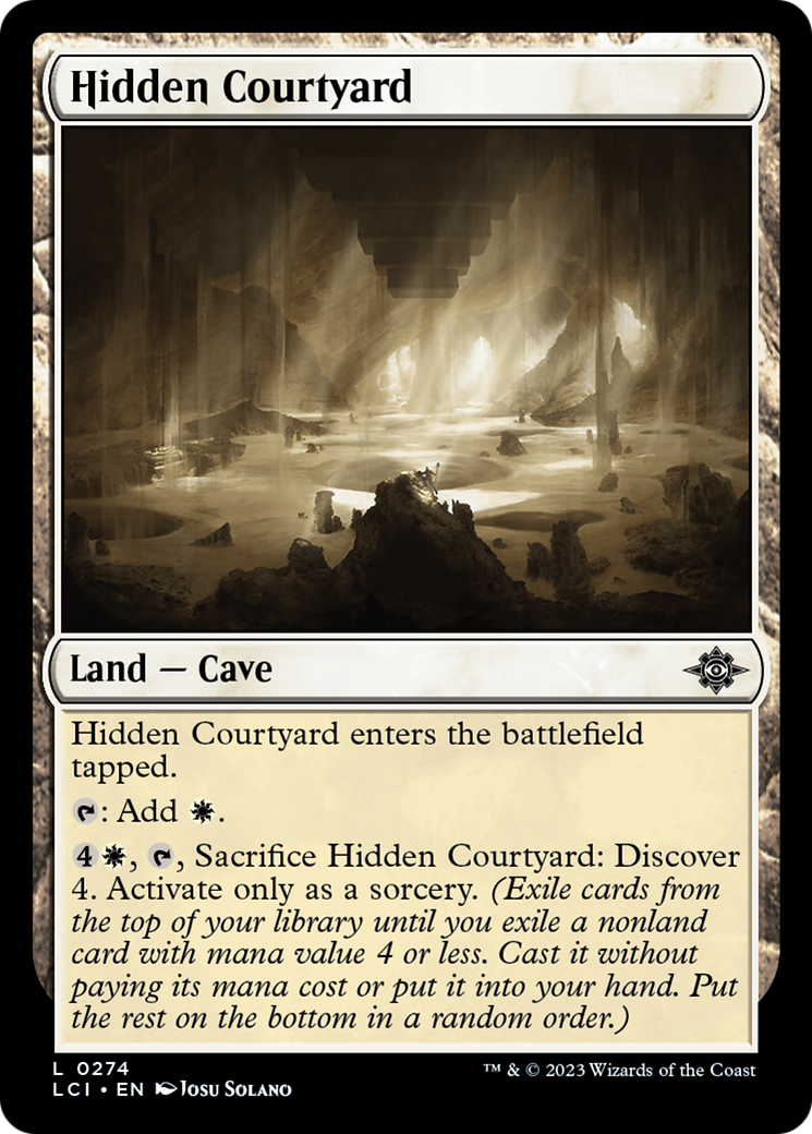 Hidden Courtyard [The Lost Caverns of Ixalan] | The Time Vault CA