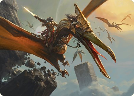 Skyhunter Strike Force Art Card [Phyrexia: All Will Be One Art Series] | The Time Vault CA
