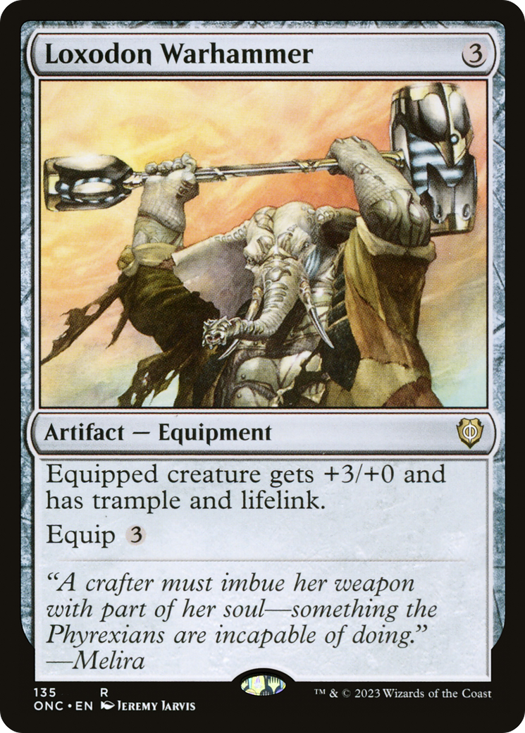 Loxodon Warhammer [Phyrexia: All Will Be One Commander] | The Time Vault CA