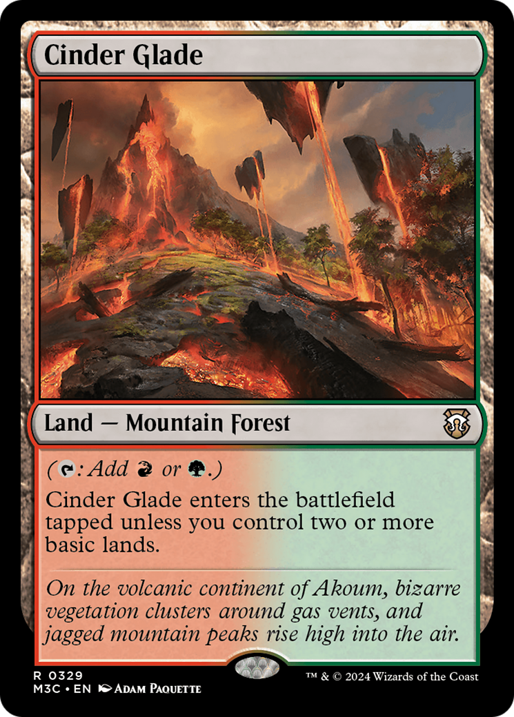 Cinder Glade [Modern Horizons 3 Commander] | The Time Vault CA