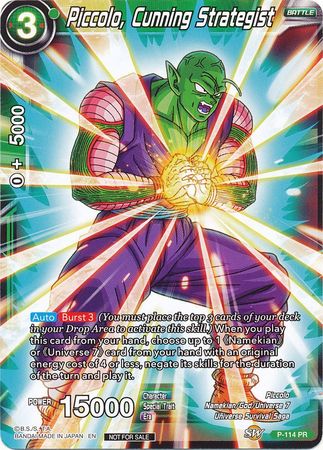 Piccolo, Cunning Strategist (Power Booster) (P-114) [Promotion Cards] | The Time Vault CA