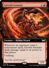 Gleeful Arsonist (Extended Art) [Duskmourn: House of Horror Commander] | The Time Vault CA