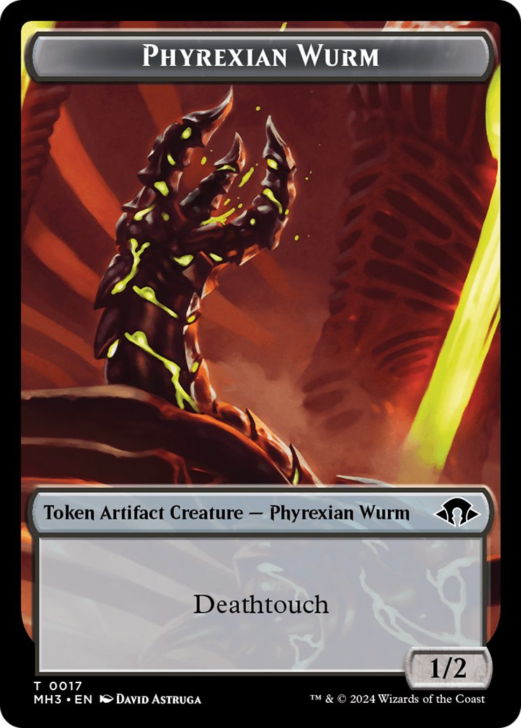 Phyrexian Wurm Token (0017) [Modern Horizons 3 Tokens] | The Time Vault CA