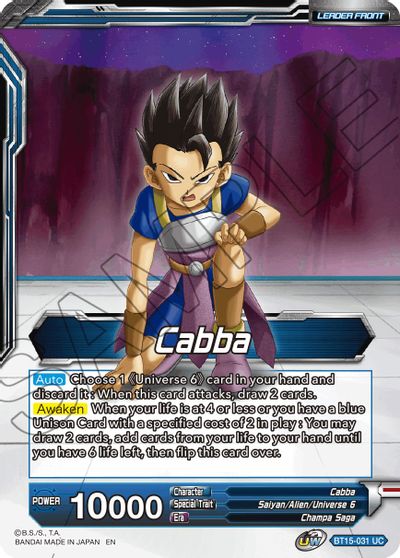 Cabba // SS Cabba, Proud Volley (BT15-031) [Saiyan Showdown] | The Time Vault CA
