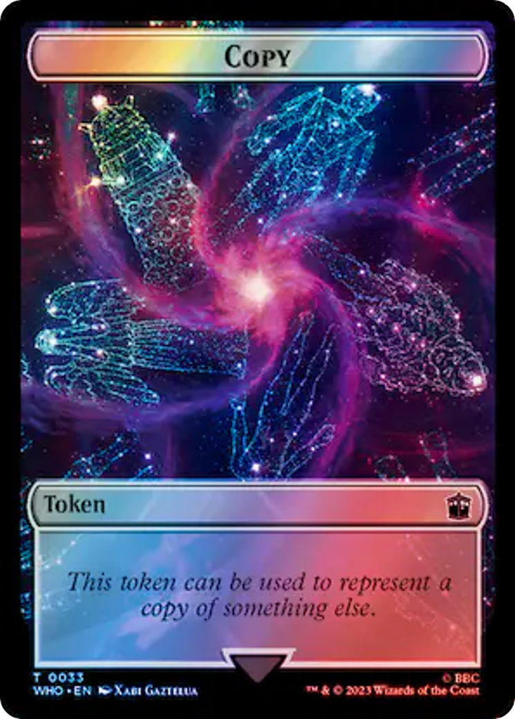 Copy // Beast Double-Sided Token (Surge Foil) [Doctor Who Tokens] | The Time Vault CA