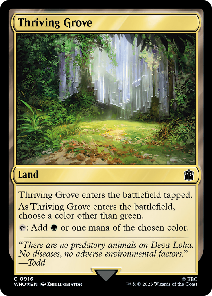 Thriving Grove (Surge Foil) [Doctor Who] | The Time Vault CA