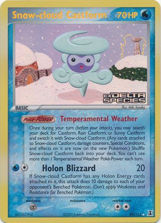 Snow-cloud Castform (29/113) (Stamped) [EX: Delta Species] | The Time Vault CA