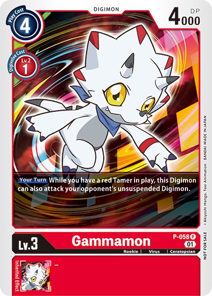 Gammamon [P-058] (New Awakening Pre-Release Tournament) [New Awakening Pre-Release Promos] | The Time Vault CA