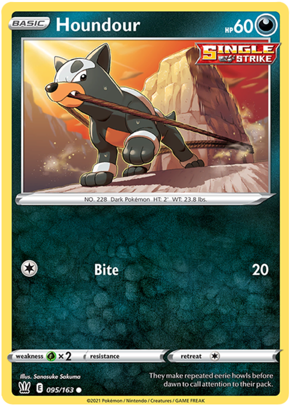 Houndour (095/163) [Sword & Shield: Battle Styles] | The Time Vault CA