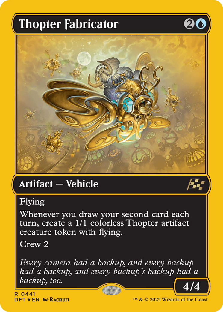 Thopter Fabricator (First-Place Foil) [Aetherdrift] | The Time Vault CA