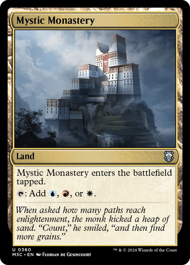 Mystic Monastery (Ripple Foil) [Modern Horizons 3 Commander] | The Time Vault CA