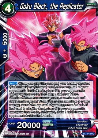 Goku Black, the Replicator (BT7-042) [Assault of the Saiyans] | The Time Vault CA