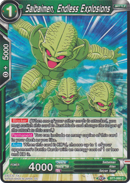 Saibaimen, Endless Explosions (Reprint) (BT7-068) [Battle Evolution Booster] | The Time Vault CA
