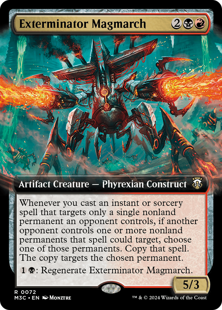 Exterminator Magmarch (Extended Art) (Ripple Foil) [Modern Horizons 3 Commander] | The Time Vault CA