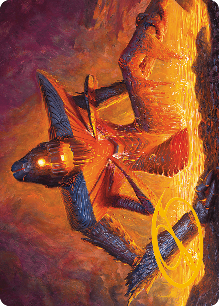 Molten Gatekeeper Art Card (Gold-Stamped Signature) [Modern Horizons 3 Art Series] | The Time Vault CA