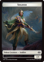 Solider (0004) // Solider (0005) Double-Sided Token [Tarkir: Dragonstorm Tokens] | The Time Vault CA
