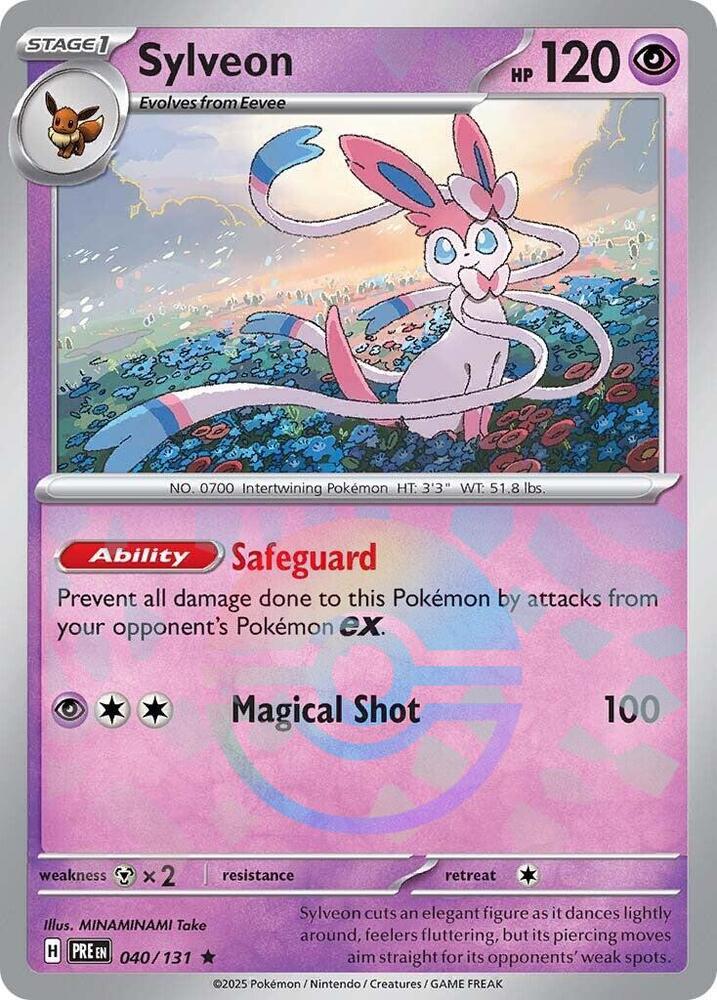 Sylveon (040/131) (Poke Ball Pattern) [Scarlet & Violet: Prismatic Evolutions] | The Time Vault CA